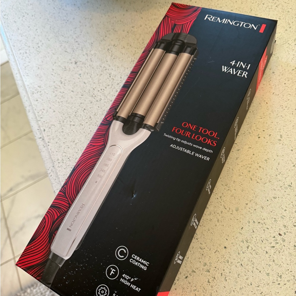 New Remington 4 hot tools in one beach waver loose waves styling iron